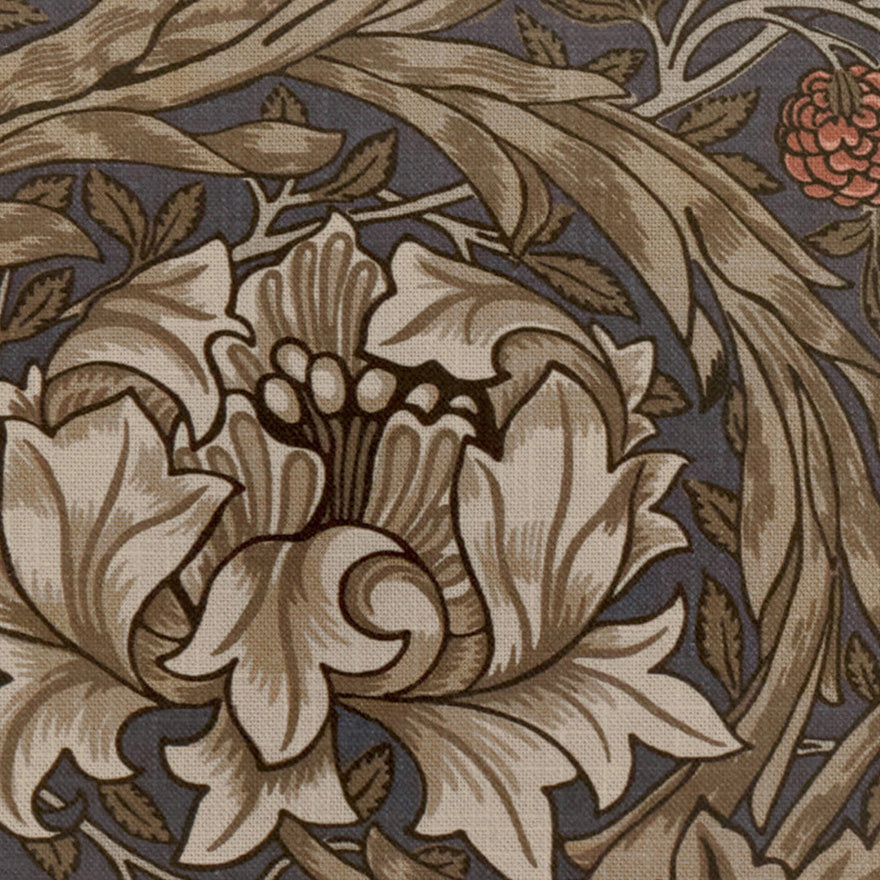 William Morris African Marigold Made to Measure Curtain Walnut