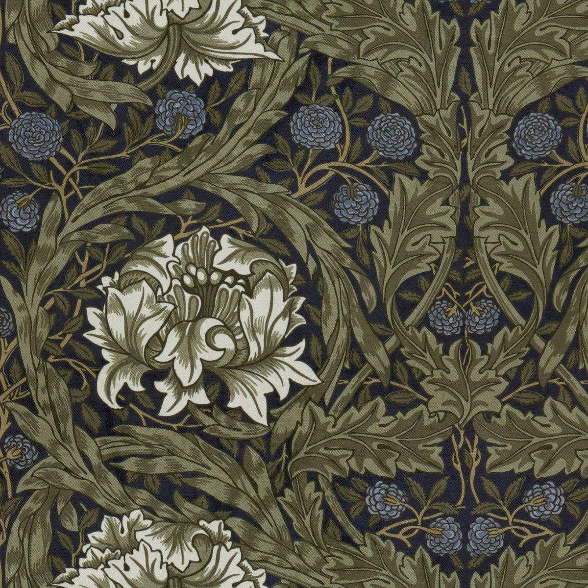 William Morris African Marigold Velvet Made to Measure Roman Blind Cornflower
