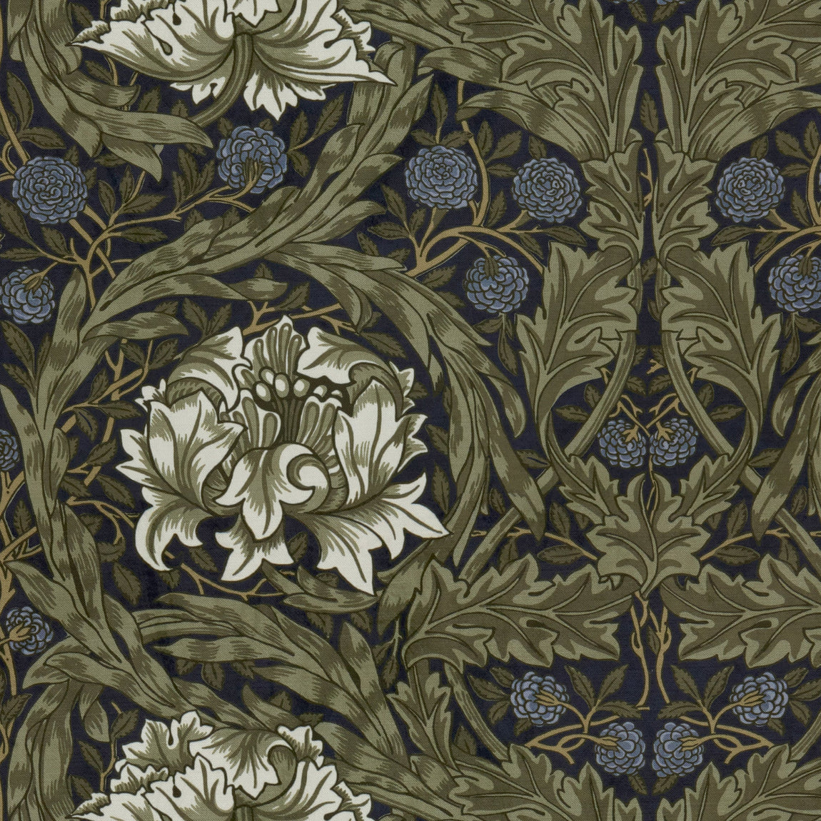 William Morris African Marigold Velvet Made to Measure Roman Blind Cornflower