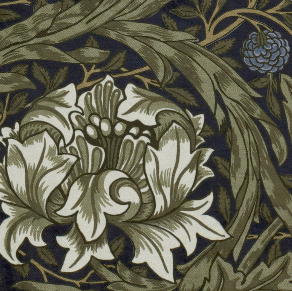 William Morris African Marigold Velvet Made to Measure Roman Blind Cornflower