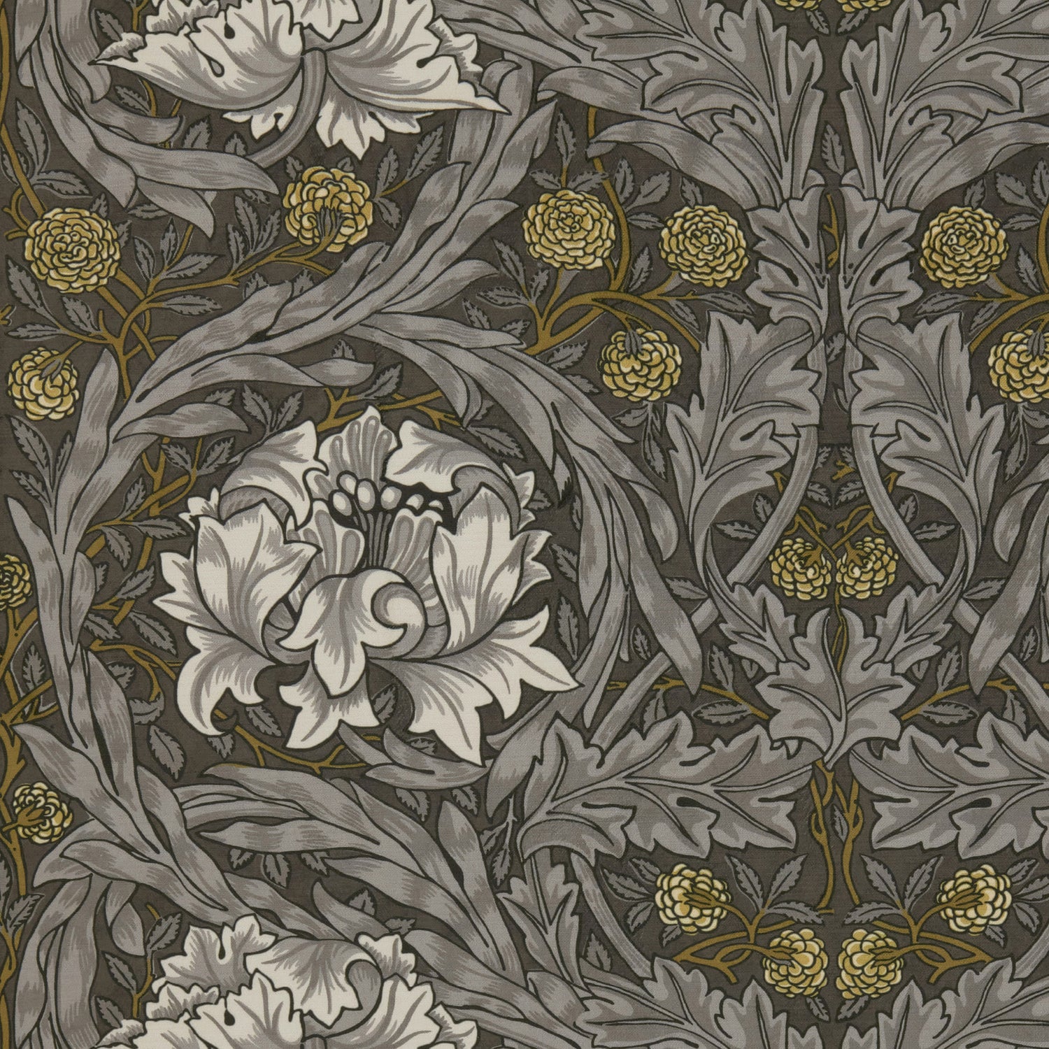 William Morris African Marigold Velvet Made to Measure Roman Blind Iron