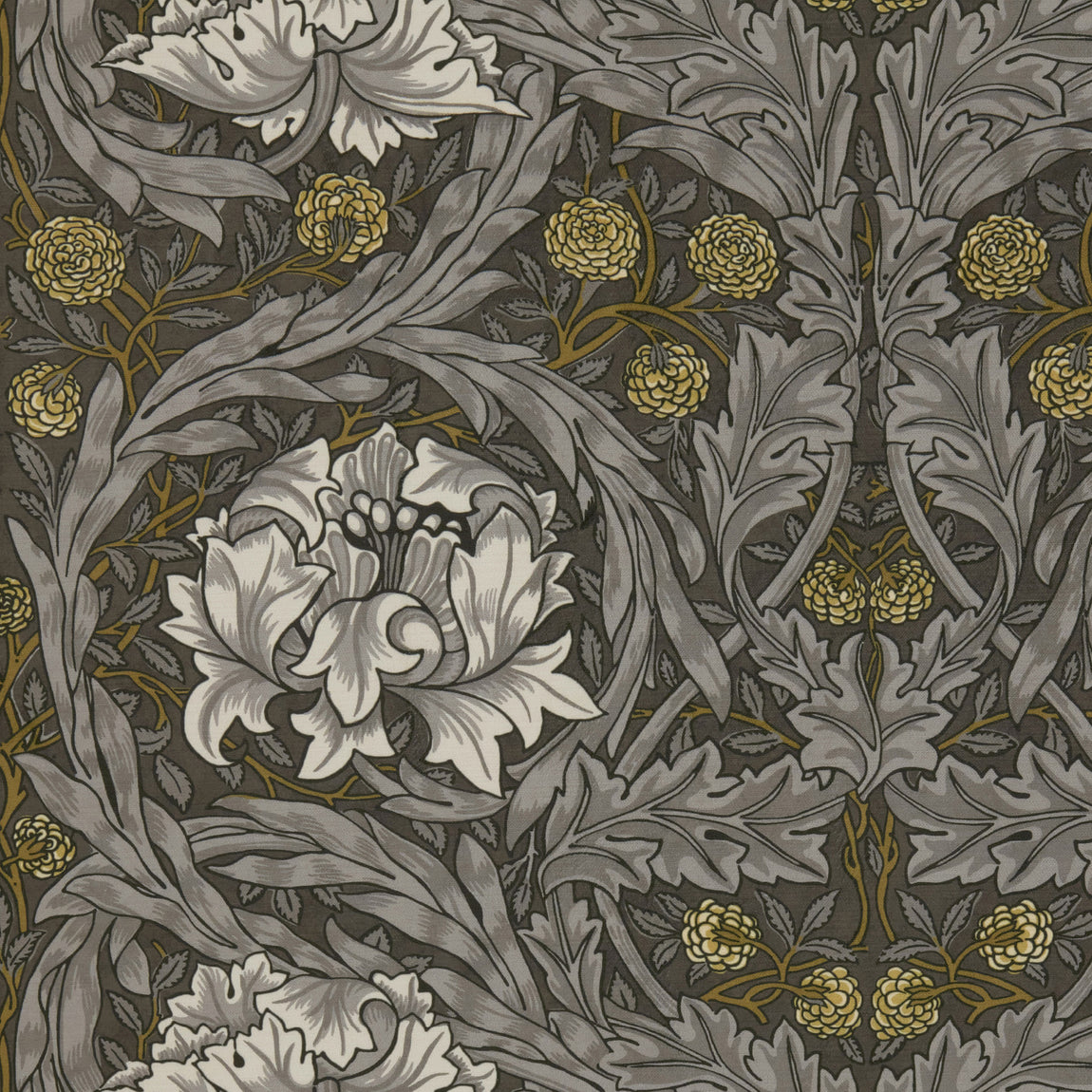 William Morris African Marigold Velvet Made to Measure Roman Blind Iron