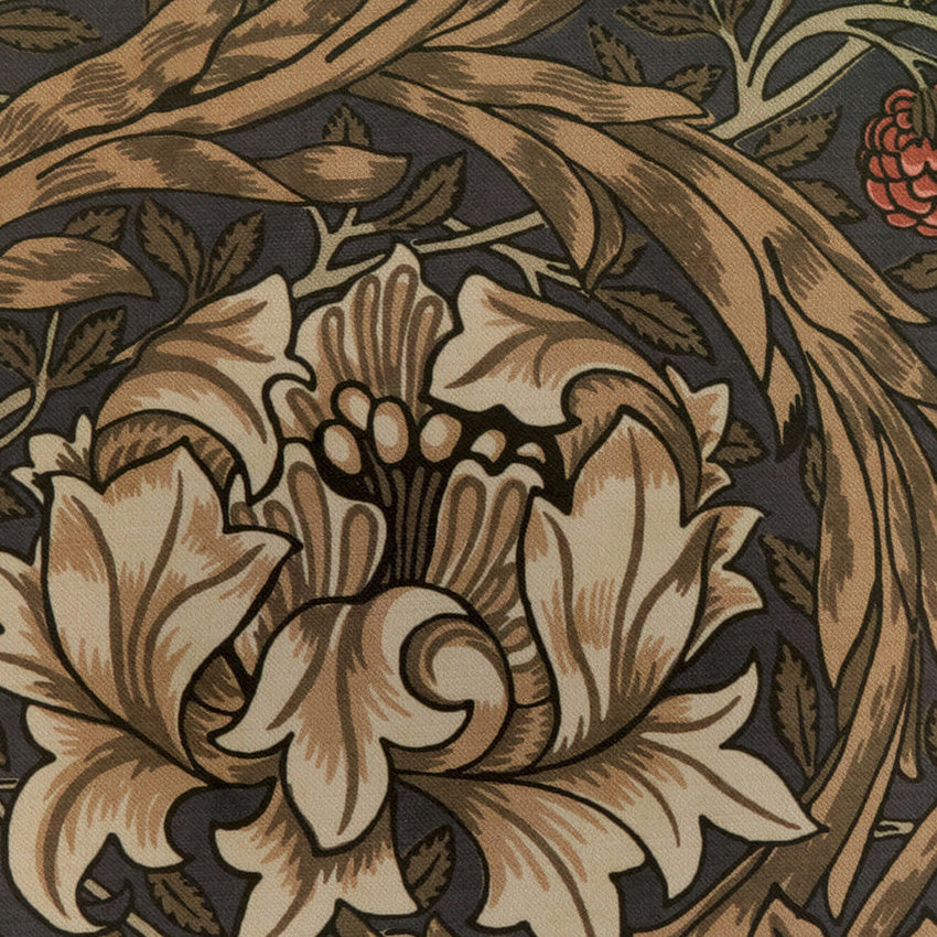 William Morris African Marigold Velvet Made to Measure Curtain Walnut