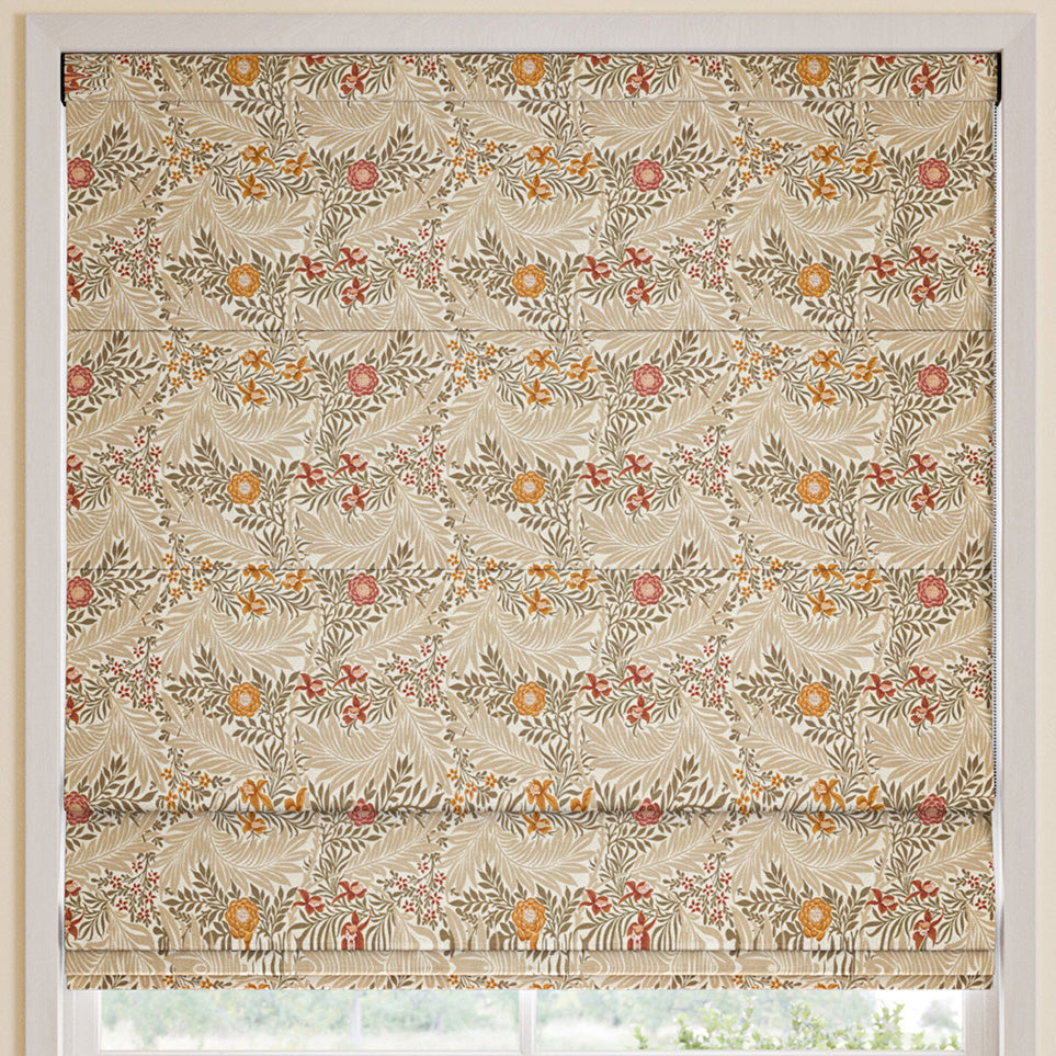 William Morris Larkspur Made to Measure Roman Blind Acorn