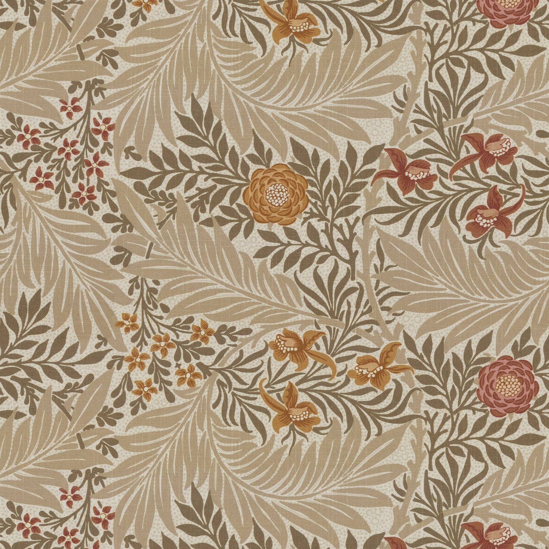William Morris Larkspur Made to Measure Roman Blind Acorn