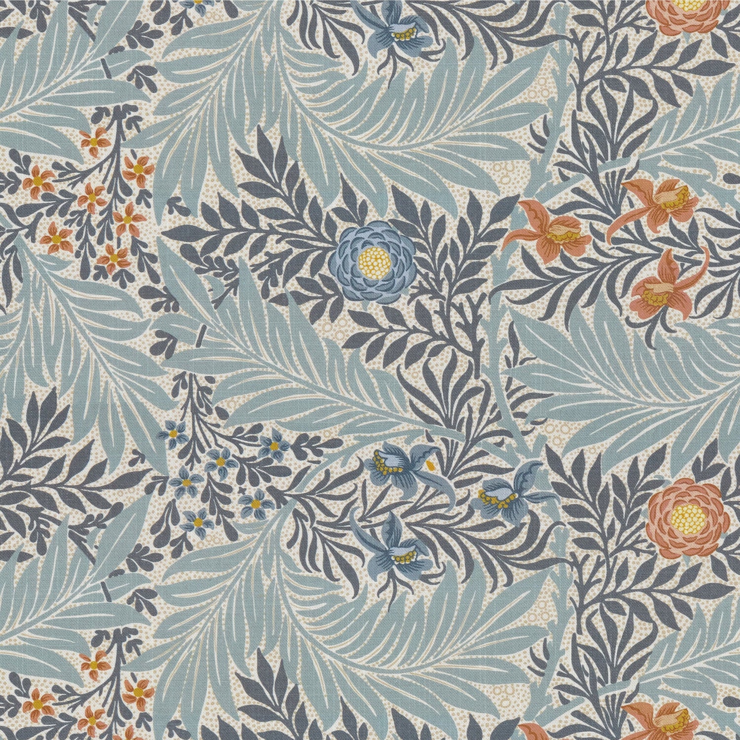 William Morris Larkspur Made to Measure Curtain Woad