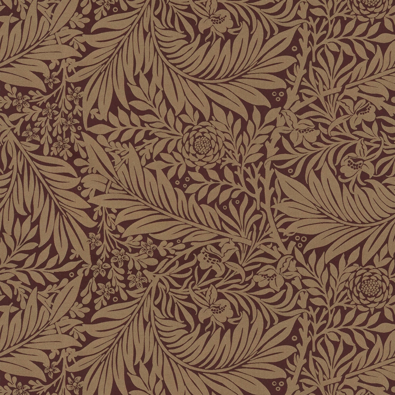 William Morris Larkspur Woven Made to Measure Curtain Berry