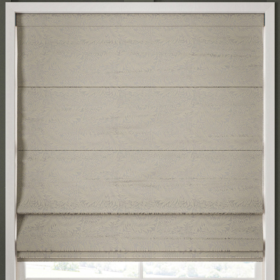 William Morris Larkspur Woven Made to Measure Roman Blind Limestone