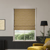 William Morris Larkspur Woven Made to Measure Roman Blind Ochre