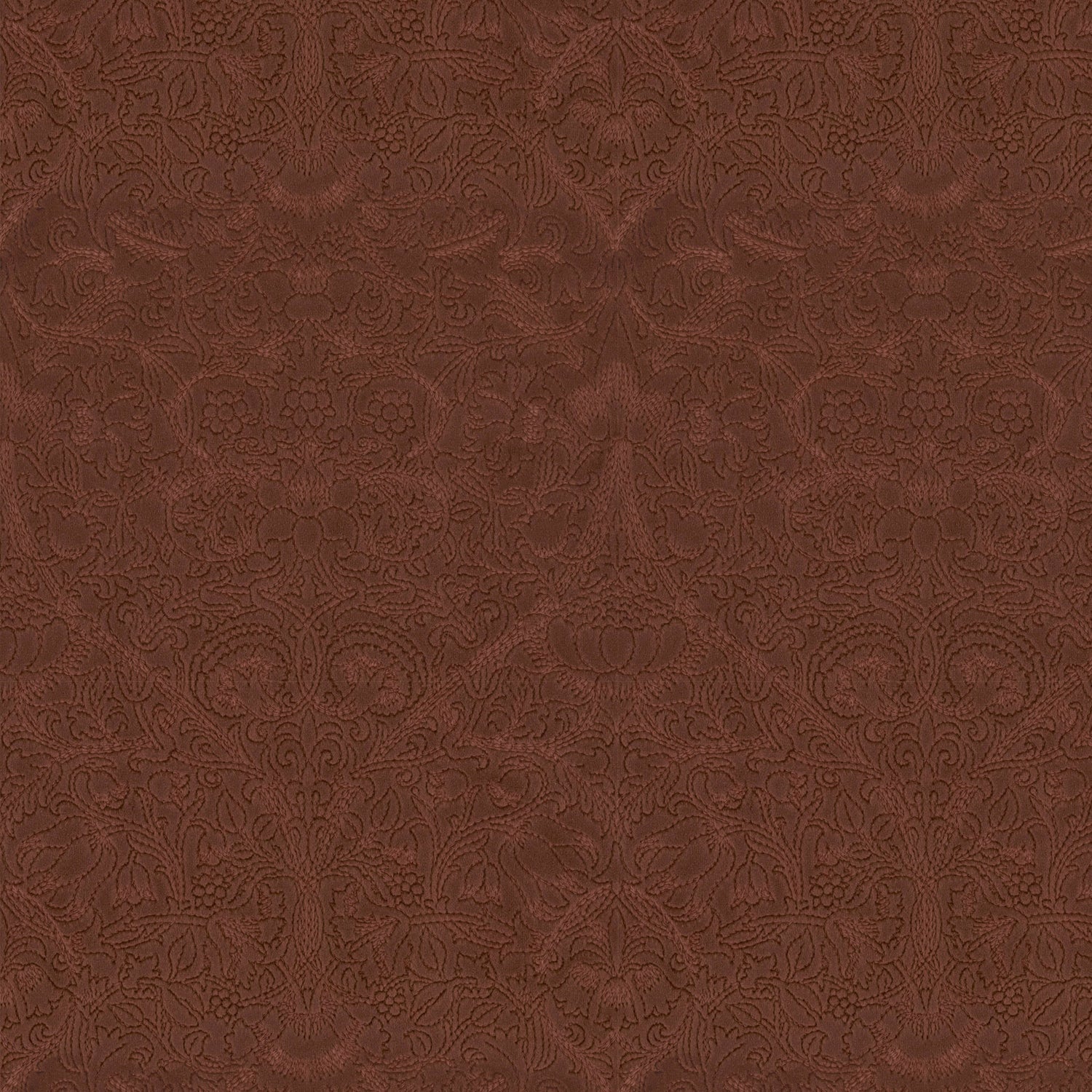 William Morris Lodden Embroidery Made to Measure Curtain Clay