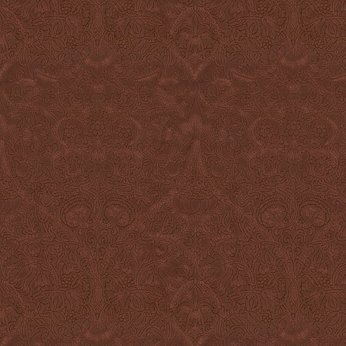 William Morris Lodden Embroidery Made to Measure Curtain Clay
