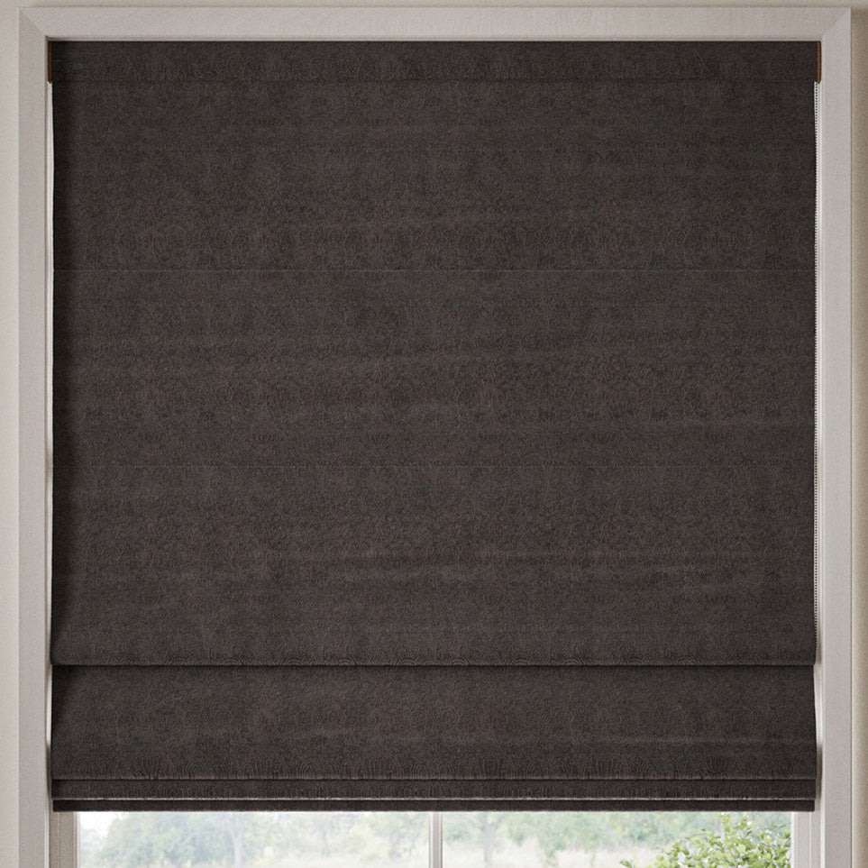 William Morris Lodden Embroidery Made to Measure Roman Blind Iron