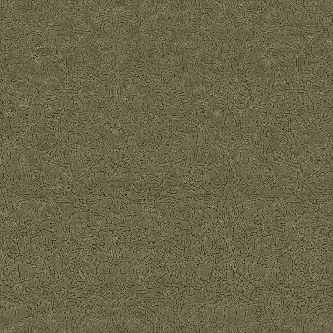 William Morris Lodden Embroidery Made to Measure Roman Blind Sage