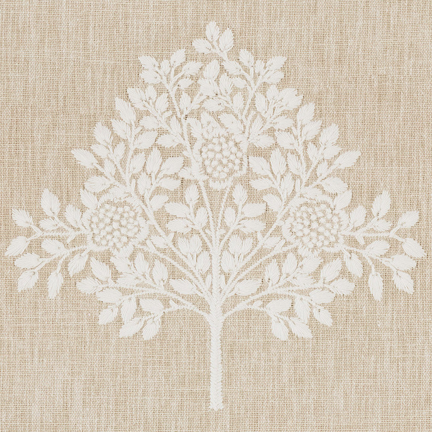 William Morris Marigold Tree Embroidery Made to Measure Curtain Chalk