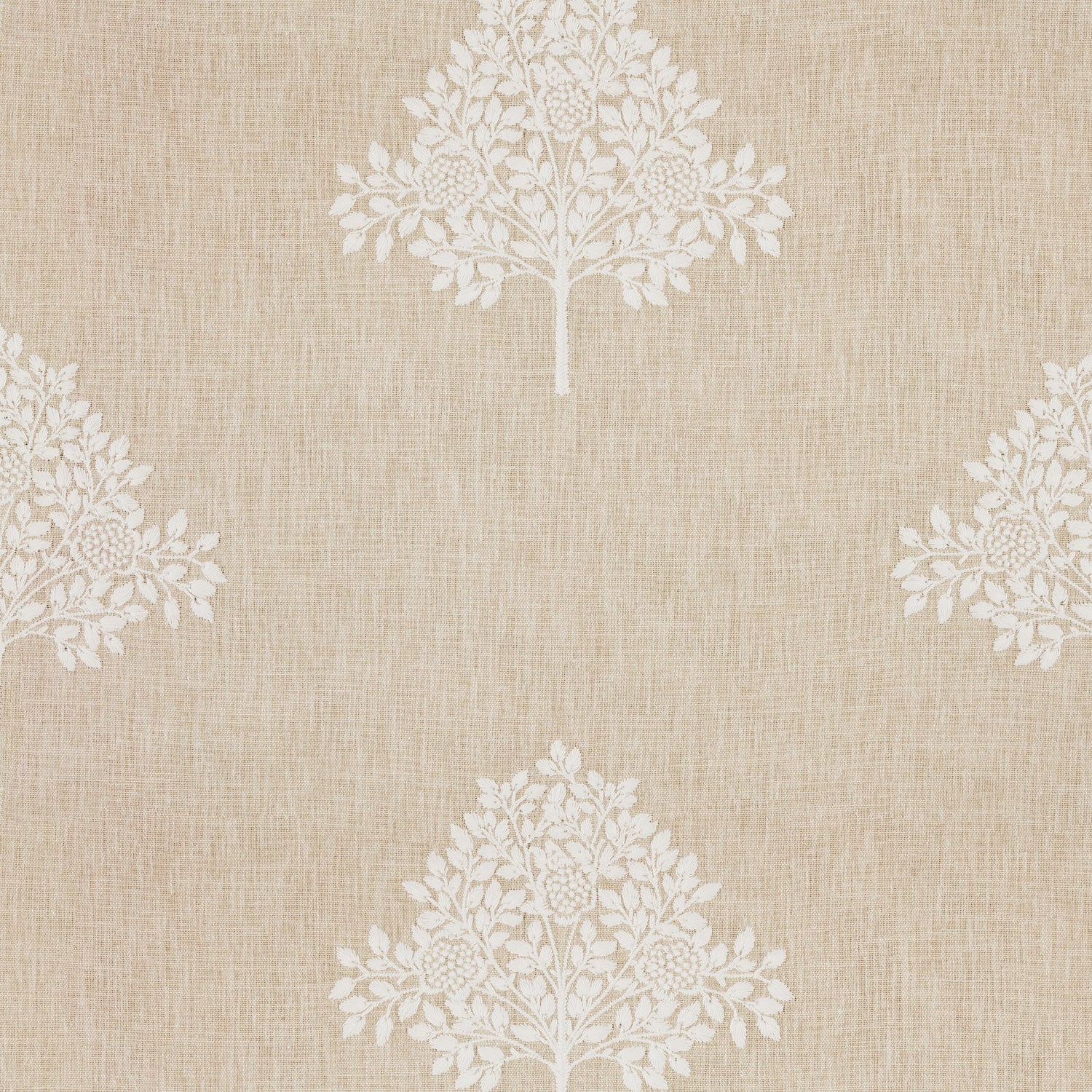 William Morris Marigold Tree Embroidery Made to Measure Curtain Chalk