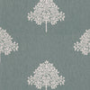William Morris Marigold Tree Embroidery Made to Measure Curtain Woad