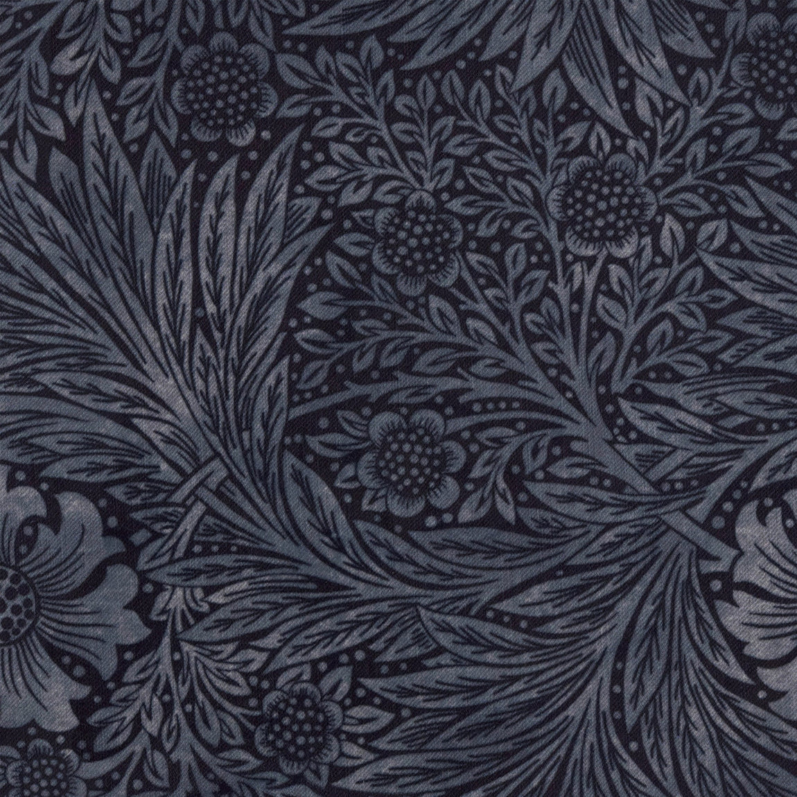 William Morris Marigold Velvet Made to Measure Roman Blind Indigo