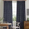 William Morris Marigold Velvet Made to Measure Curtain Indigo