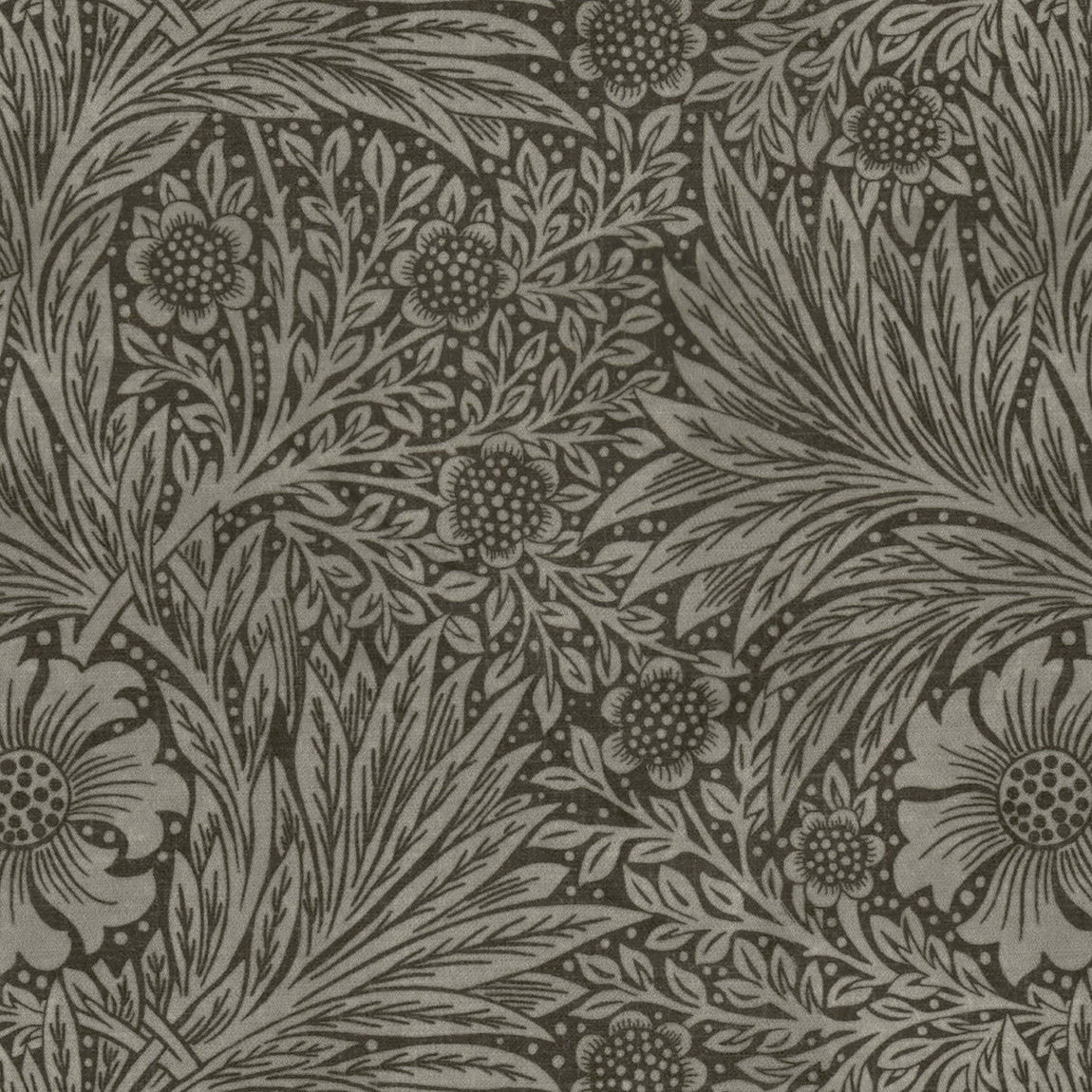 William Morris Marigold Velvet Made to Measure Roman Blind Iron