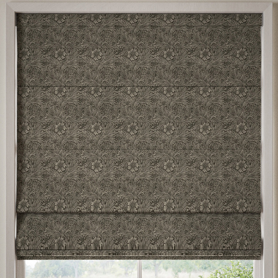 William Morris Marigold Velvet Made to Measure Roman Blind Iron