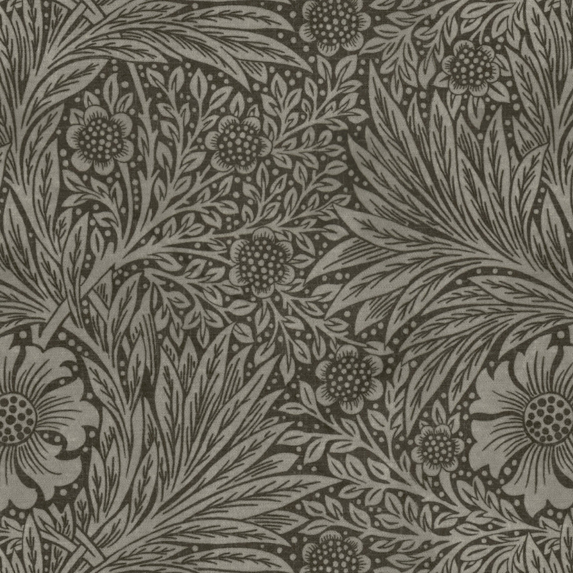 William Morris Marigold Velvet Made to Measure Curtain Iron