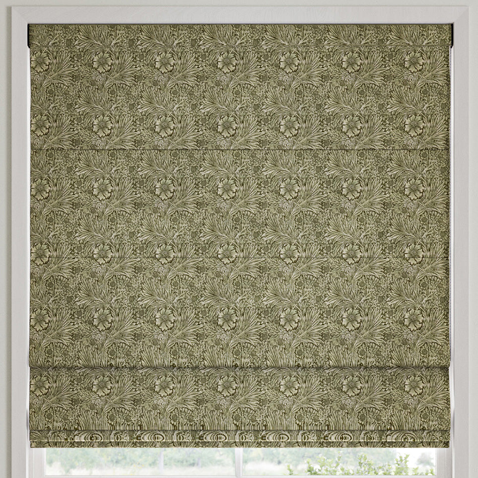 William Morris Marigold Velvet Made to Measure Roman Blind Sage