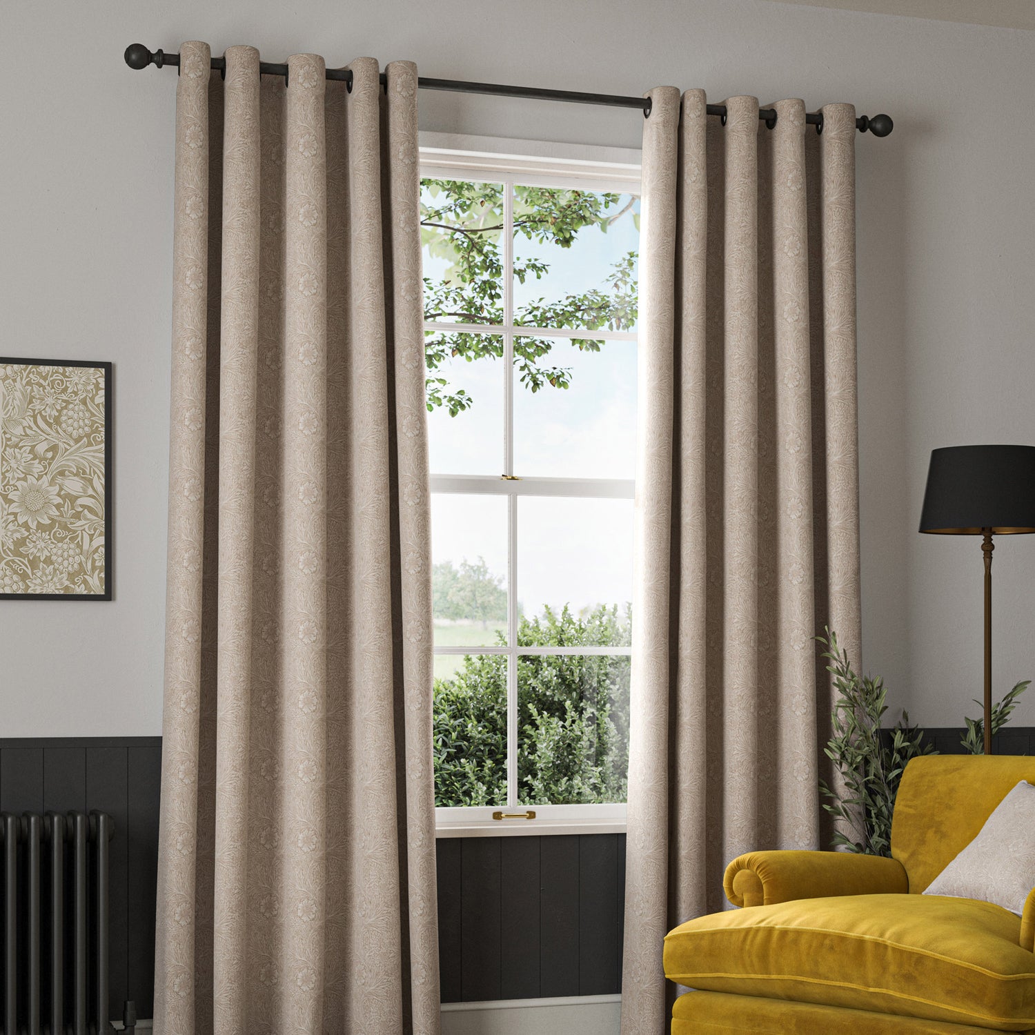 William Morris Marigold Woven Made to Measure Curtain Linen