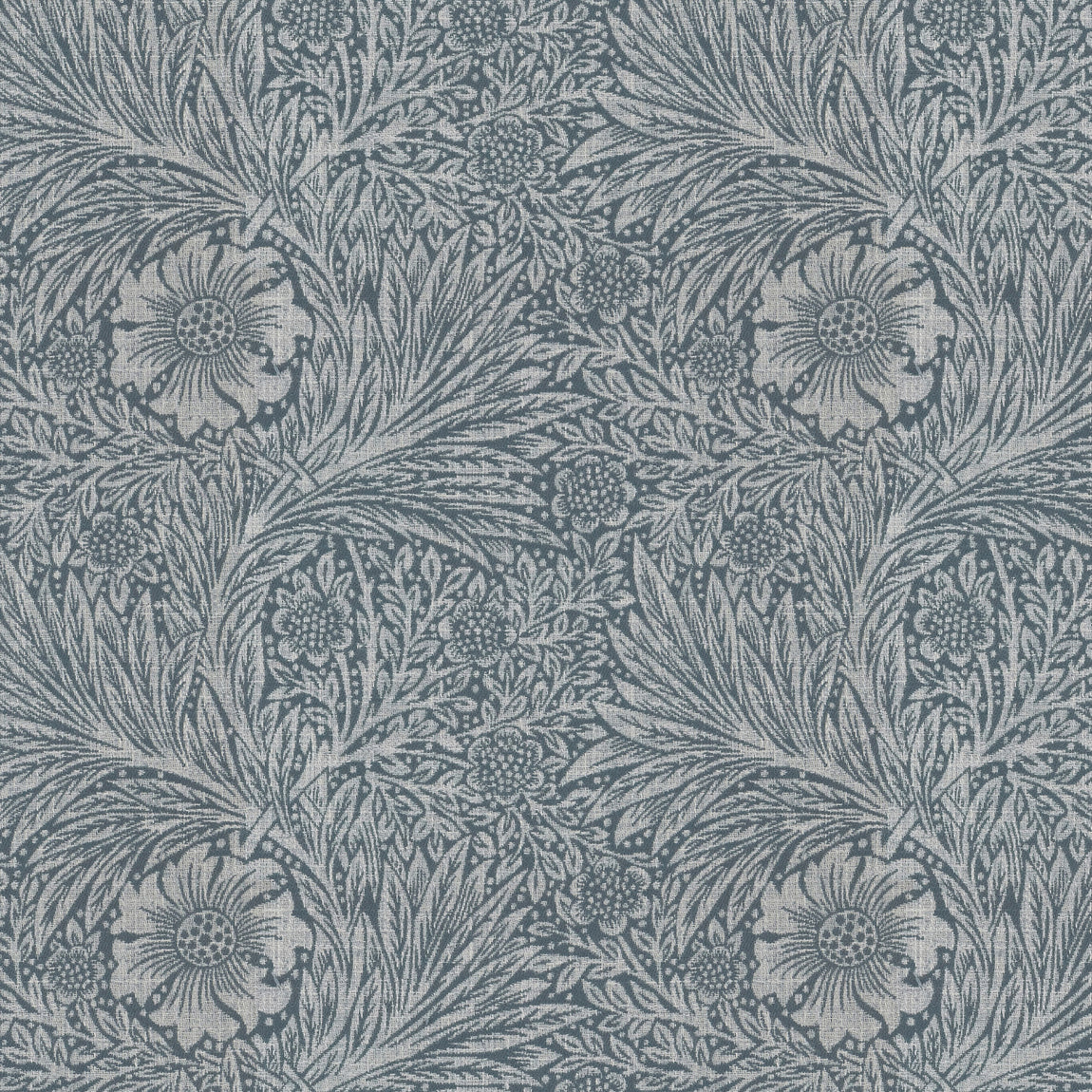 William Morris Marigold Woven Made to Measure Roman Blind Woad