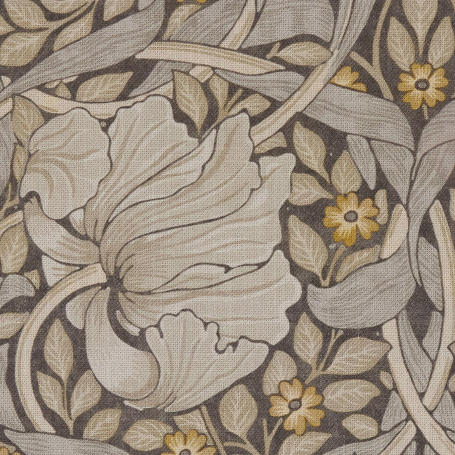 William Morris Pimpernel Velvet Made to Measure Curtain Flint