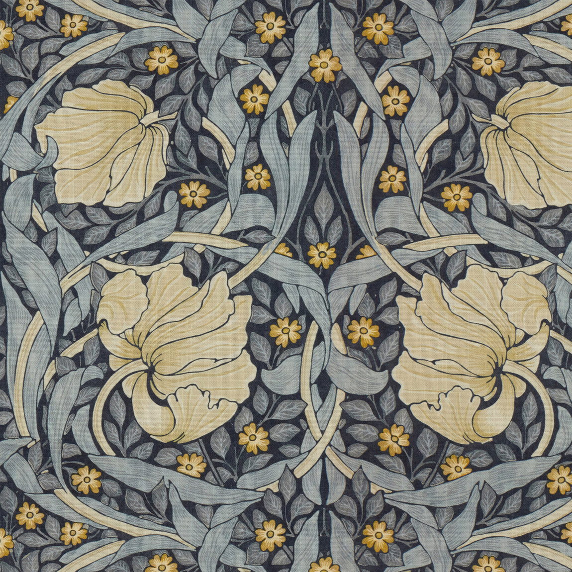 William Morris Pimpernel Made to Measure Curtain Indigo