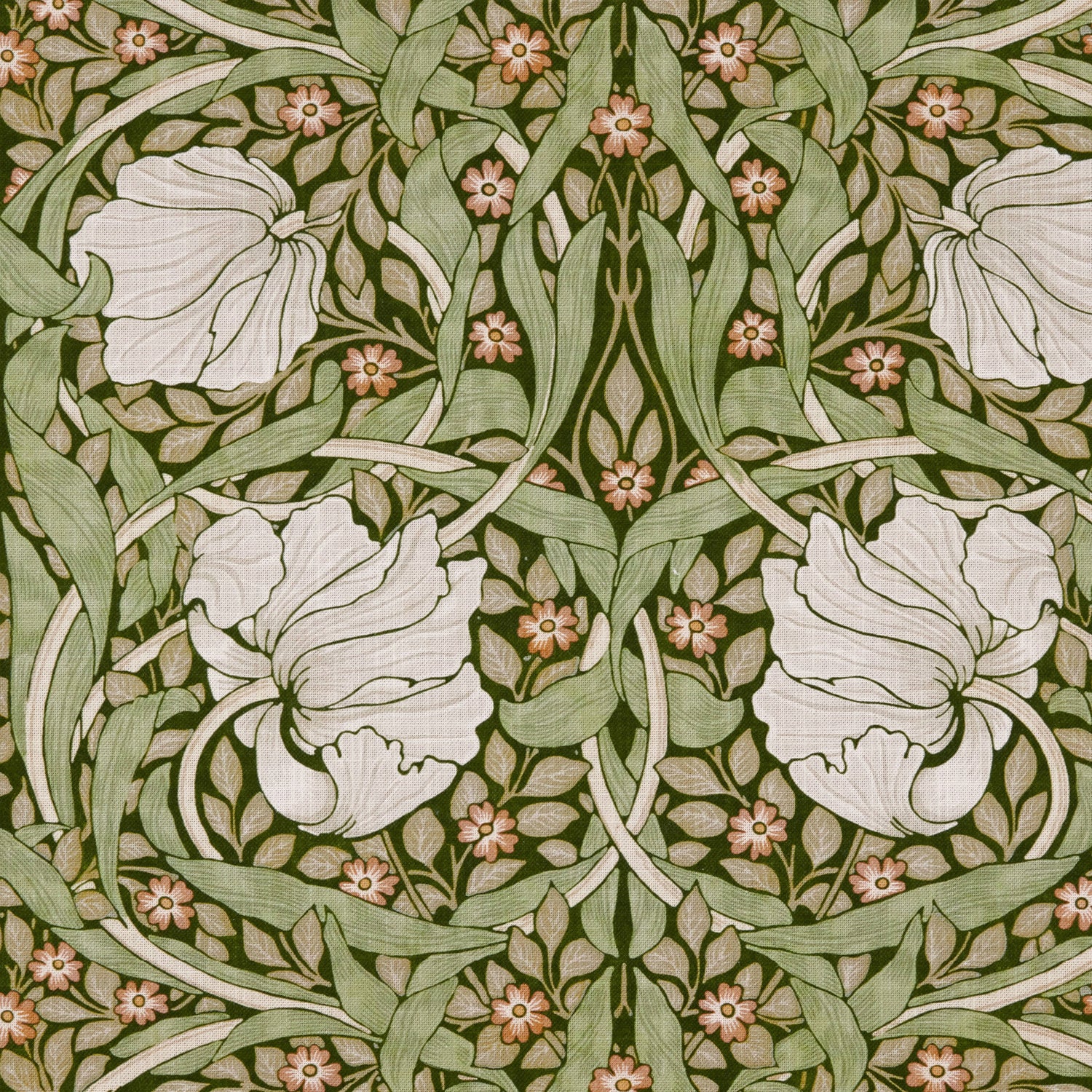 William Morris Pimpernel Velvet Made to Measure Curtain Nettle