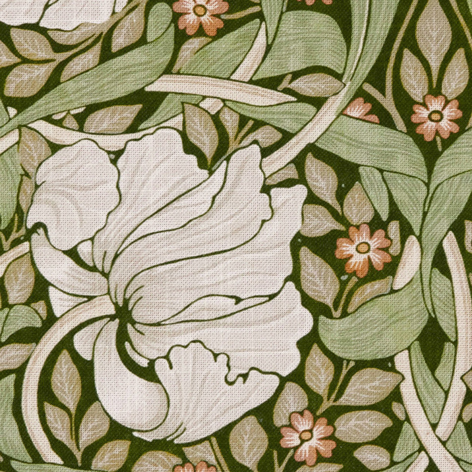 William Morris Pimpernel Velvet Made to Measure Curtain Nettle