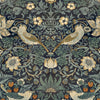 William Morris Strawberry Thief Velvet Made to Measure Curtain Indigo