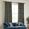 William Morris Strawberry Thief Velvet Made to Measure Curtain Indigo