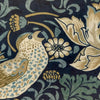 William Morris Strawberry Thief Velvet Made to Measure Roman Blind Indigo