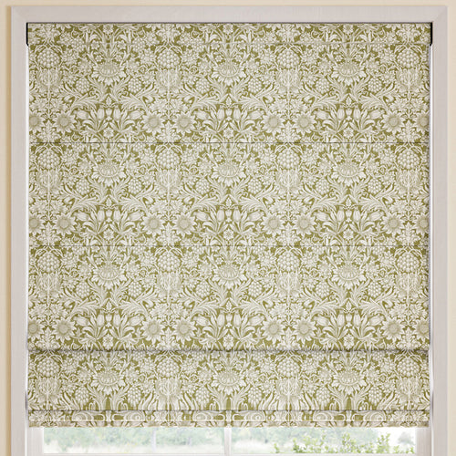 William Morris Sunflower Made to Measure Roman Blind Artichoke
