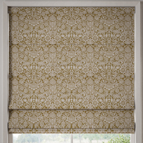 William Morris Sunflower Made to Measure Roman Blind Ochre