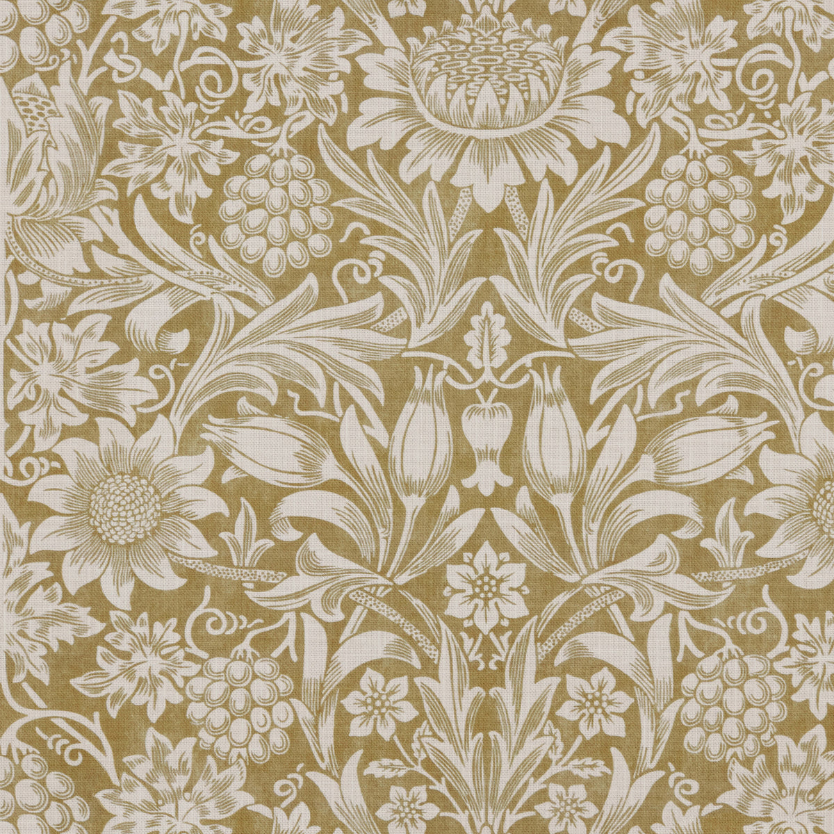 William Morris Sunflower Made to Measure Roman Blind Ochre