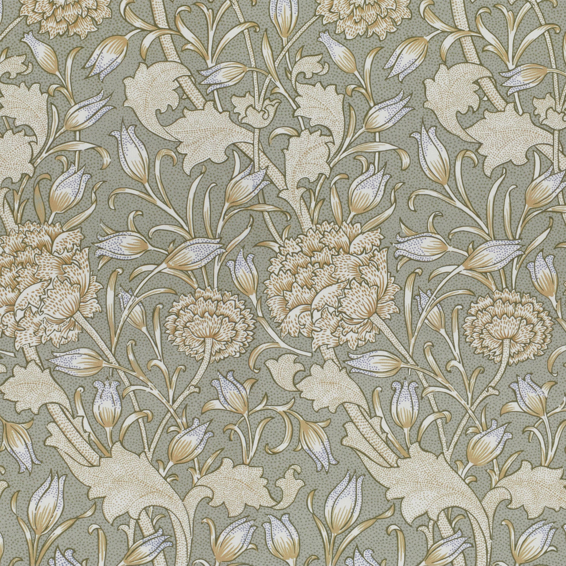 William Morris Wild Tulip Made to Measure Roman Blind Sage