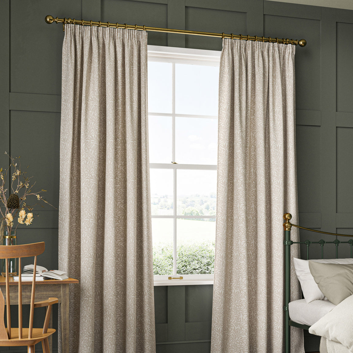 William Morris Willow Made to Measure Curtain Jute