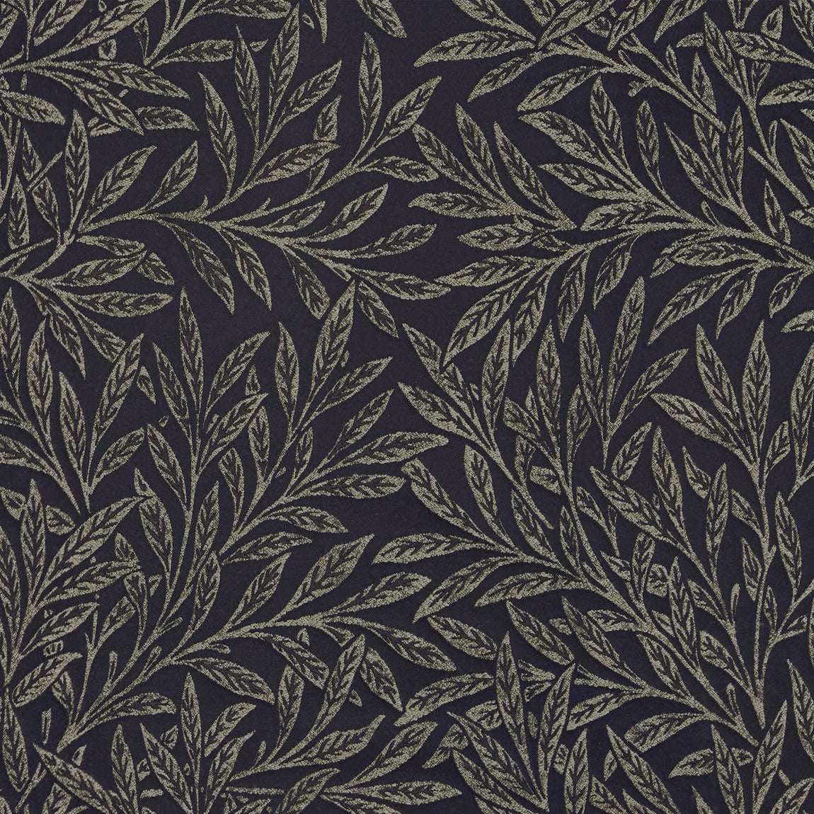 William Morris Willow Woven Made to Measure Roman Blind Indigo