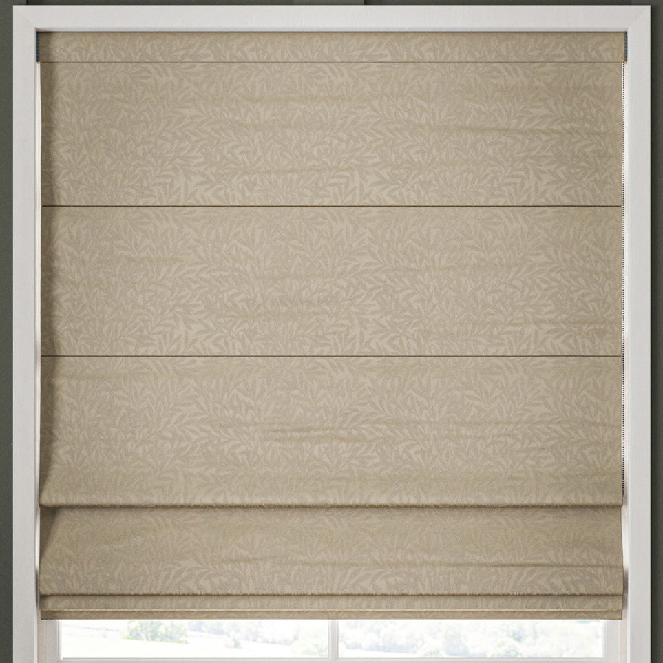 William Morris Willow Woven Made to Measure Roman Blind Jute