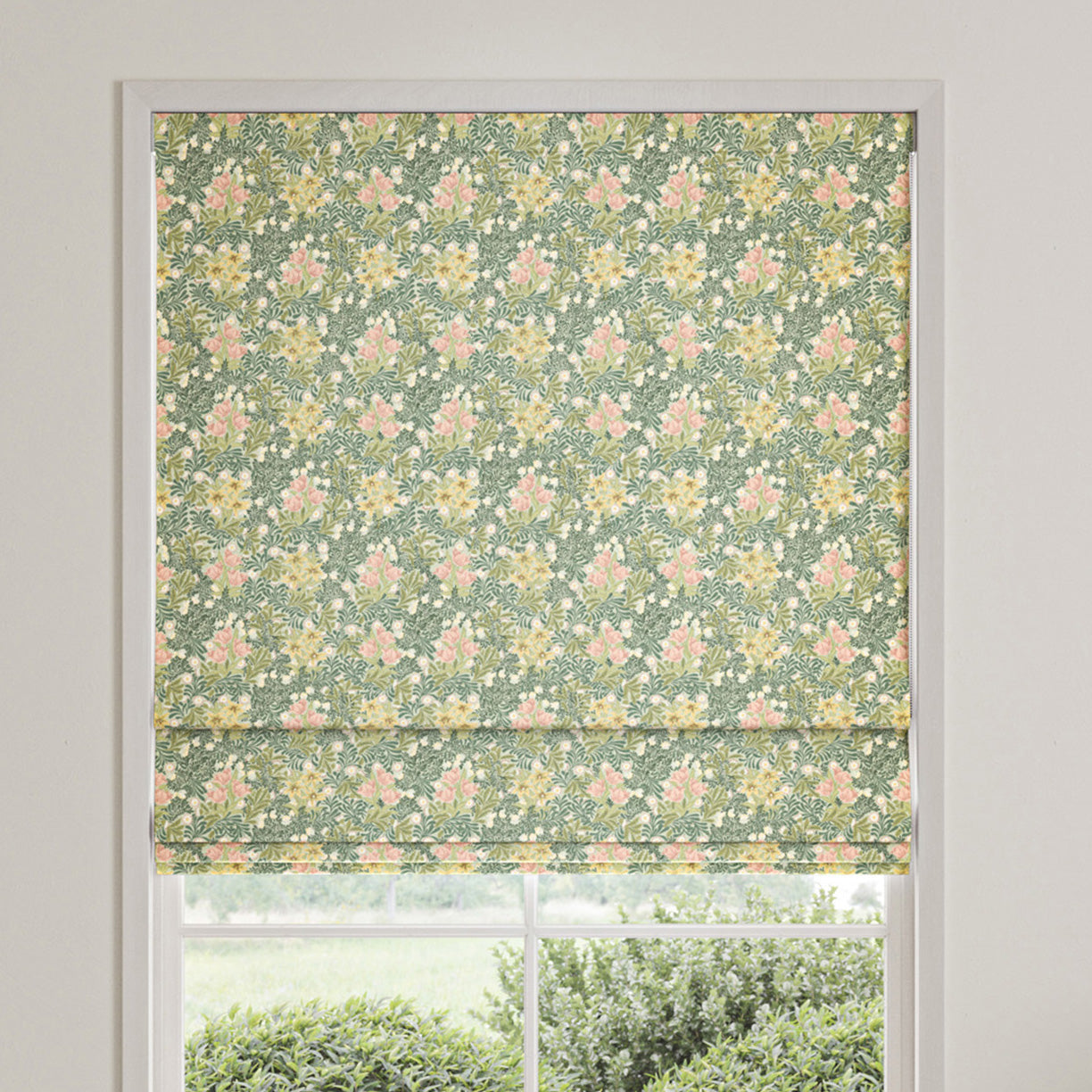 William Morris Bower Made To Measure Roman Blind Apple