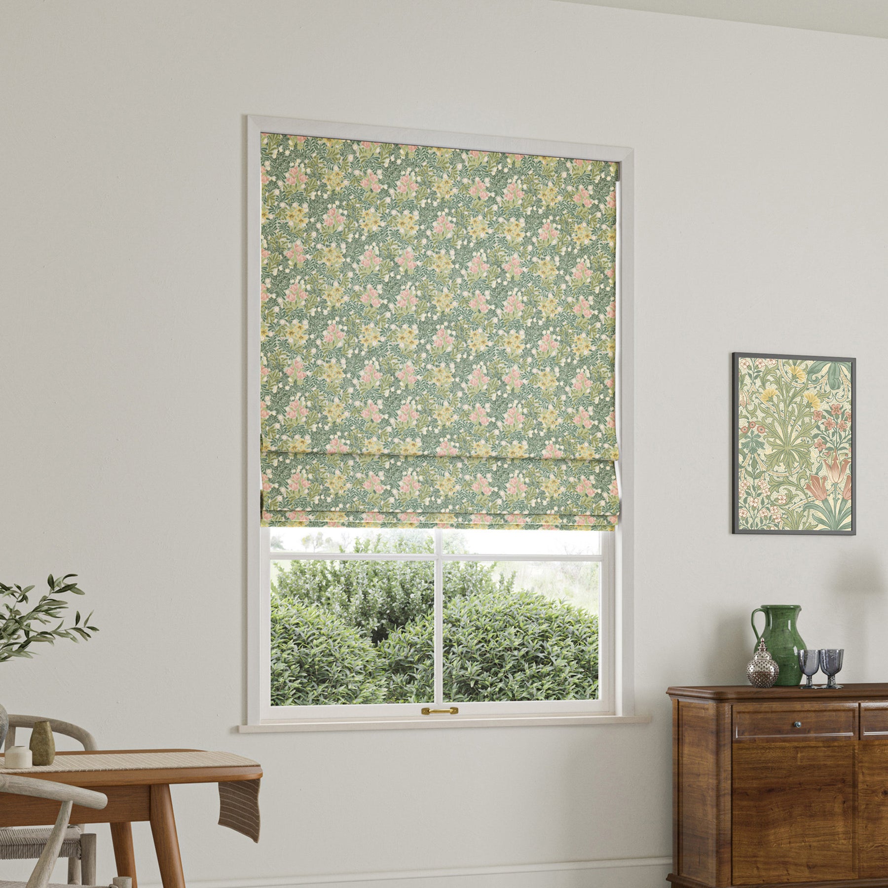 William Morris Bower Made To Measure Roman Blind Apple
