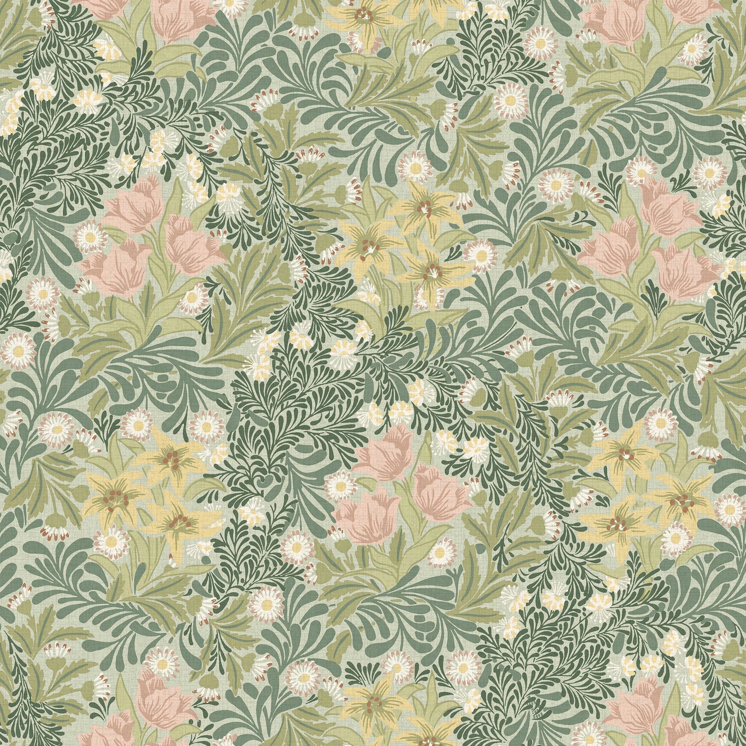 William Morris Bower Made To Measure Curtains Apple
