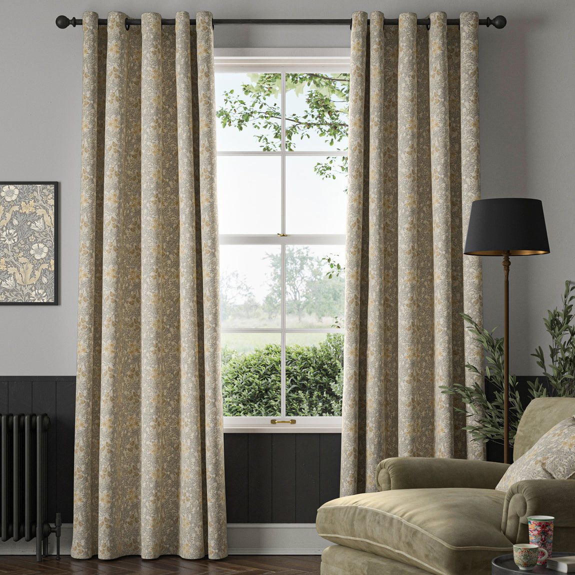 William Morris Bower Made To Measure Roman Blind Barley
