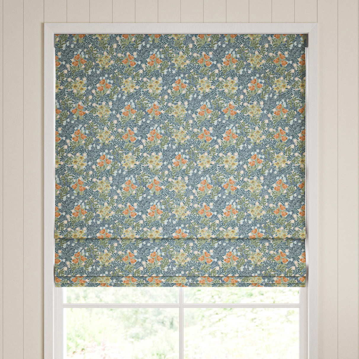 William Morris Bower Made To Measure Curtains Bluebird