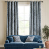 William Morris Compton Silhouette Velvet Made To Measure Roman Blind Indigo