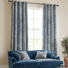 William Morris Compton Silhouette Velvet Made To Measure Curtains Indigo