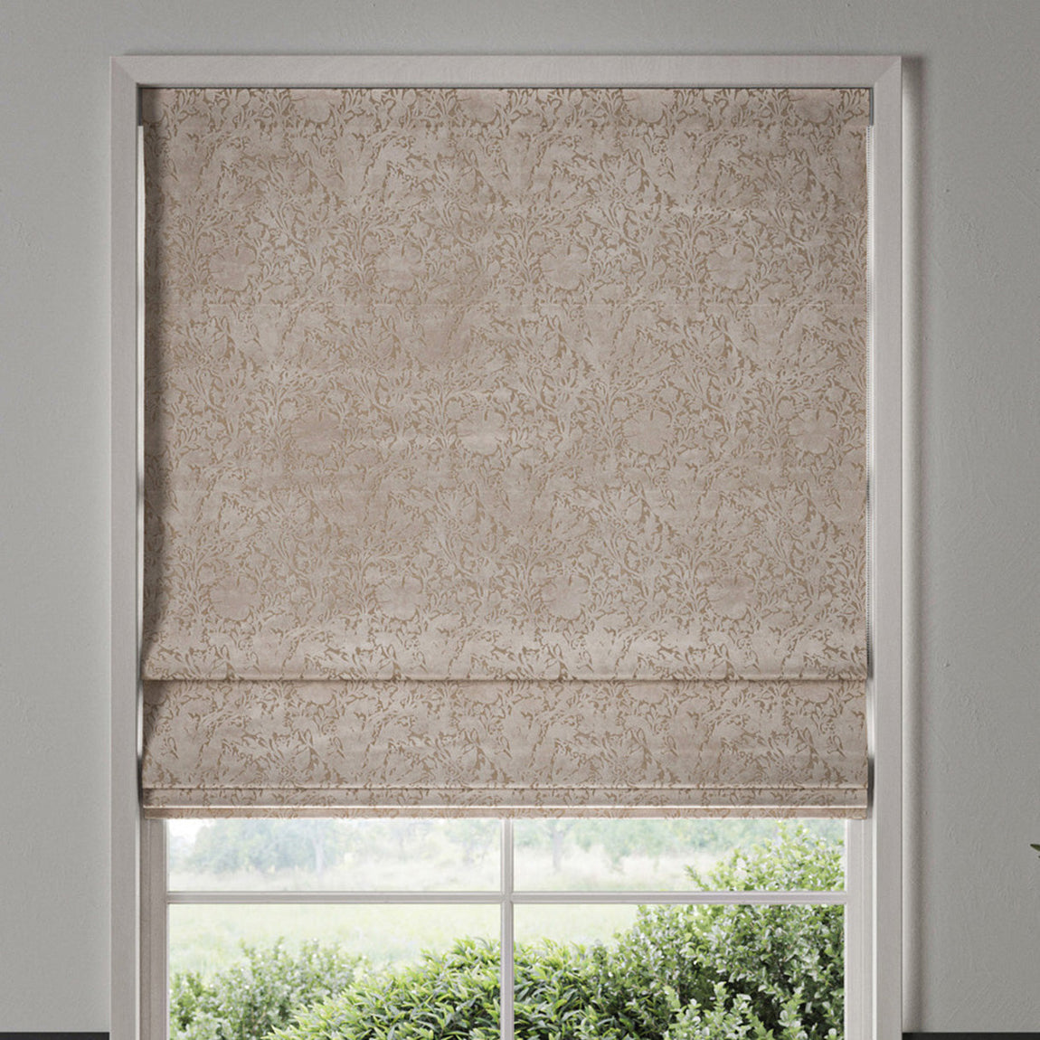 William Morris Compton Silhouette Velvet Made To Measure Curtains Cloud